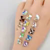 Arte de Uñas Grande, Mediano y Pequeño Mariposa de Cristal Fondo Puntiagudo Diamante Super Brillante Diamante para Uñas Diamante para Uñas Multicolor Joyería de Uñas Diamante de Mariposa Popular