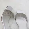 Broca de cabeça quadrada barra de perfuração sandálias femininas novas da moda europeia e americana sandálias de salto fino com tira botas da moda para adultos