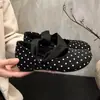 Zapatos Mary Jane estilo ballet francés con lunares, aumento interno de altura de 4 cm, nueva colección otoño-verano 2026, combinación perfecta para faldas, mocasines
