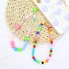 Cadena de acrílico para teléfono móvil con cuentas, cordón mixto para niñas, nuevo colgante sencillo para teléfono móvil, joyería pequeña
