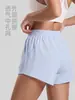 Pantalones Cortos Deportivos de Malla Transpirable Juyitang Casual Sueltos Anti-exposición Yoga Correr al Aire Libre Fitness Pantalones de Tres Cuartos