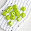Alta carga Macaron tinta quadrada furo reto contas DIY celular corrente chaveiro miçangas acessórios de joias contas soltas