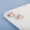 Nuevos pendientes exagerados de Amazon, de acero inoxidable, con diamantes de imitación de estilo europeo y americano, de cintura pequeña, modernos y antialérgicos.