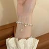 Pulseira Estilo Coreano Novo Amor Contas Estilo Fresco Simples Combina com Tudo Elegante Moda Pulseira Feminina Design de Nicho Luxo Leve