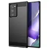 Adecuado para Funda de Teléfono Móvil Samsung Note20Ultra Cepillada de Fibra de Carbono Samsung S25Ultra Protectora Cepillada Suave