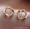 Pendientes Pin de Plata 925 Aleación Pendientes Cuadrados para Mujer Nueva Moda Pendientes Cuadrados con Joyería de Oreja con Diamante Celebridad de Internet