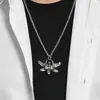 El collar más vendido de Amazon, Ángel de Seis Alas Artístico Retro de Acero de Titanio, Colgante de Ángel de la Guarda de Oración, Venta al por Mayor