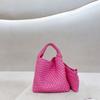2026 Nueva Bolso Tote Tejido de Cuero Suave de Moda Coreana de Gran Capacidad con Neceser a Juego, Bolso de Hombro, Bolso de Axila, Bolso Cruzado