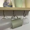 Suministro de Fábrica Gancho de Copa Multitamaño Transfronterizo Dorado, Plateado y Negro Gancho de Techo de Rosca Gancho de Tornillo para Colgar