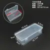Caja Rectangular Transparente Llena Vacía Caja de Almacenamiento para Escritorio Caja de Plástico PP Caja para Papelería Caja de Exhibición para Aparejos de Pesca Caja Organizadora para Piezas Pequeñas