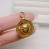 Collar Giratorio Retro con Corte de Tendencia Nacional de Mantra de Seis Caracteres para Hombres y Mujeres, Joyería Literaria de Moda, Sencilla y Versátil