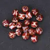 Cuentas Sueltas de Ágata Roja Natural del Tíbet, Cuentas Dzi Premium, Accesorios para Joyería DIY, Pulseras Tejidas a Mano, Collares, Cuentas Espaciadoras