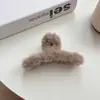 Pinza para el Cabello de Tiburón de Felpa Estilo Francés de 202512cm para Mujer, Pinza Versátil y Elegante para Peinados Recogidos, Pinza de Color Jengibre para la Parte Trasera de la Cabeza