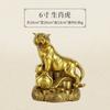 Doze Ornatos de Latão Puro do Zodíaco: Rato, Boi, Tigre, Coelho, Dragão, Serpente, Cavalo, Ovelha, Macaco, Galo, Cachorro, Porco - Decoração para Casa e Artesanato para Lojas em Estilo Chinês