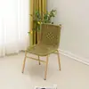 Silla de Ratán con Respaldo para Uso en Casa, Adecuada para Personas Mayores, Ocio, Balcón, Exterior, Jardín, Silla Individual Tejida, Simple y Moderna