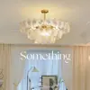 Lustre de Vidro para Sala de Estar, Lâmpada Quente, Romântica e de Luxo Leve para Quarto, Lustre Criativo de Personalidade Nórdica para Restaurante, Lâmpadas Zhongshan