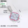 Accesorios de Perlas DIY Colgante para Pendientes Anillo Ajustes Estilo Chino Vintage Esmalte Pintado Trébol de Cuatro Hojas Set de Accesorios