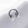 Varilla de Acero Inoxidable 304, Aro para Labio de Acero de Titanio Full Diamante Estrellado y Deslumbrante, Clavo para Hélice Auricular, Joyería para Piercing Hot Girl Recubierta Precio de Mayoreo
