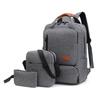 Nova Mochila Portátil de Polegada Mochila Portátil Grande Capacidade Mochila Portátil Estudante Conjunto de Três Peças Masculino Bolsa para Computador Multifuncional