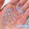 Nail Art fundo plano em forma de diamante joias Aurora Pequeno Ice Phantom Phantom Champagne Misto Quente Elfo Decoração de unhas