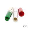 1.1g lápiz labial redondo invertido tubo de lápiz labial delgado portátil plástico tubo de barra de alto brillo material de embalaje boca de tubo reemplazable
