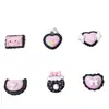 Mini Serie Pequeña Negra Accesorios de Resina DIY Pegamento Cremoso Funda de Teléfono Accesorios para el Cabello Pasador Pendientes Accesorios para Pulsera