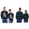 Nuevo suéter de cuello redondo con estampado digital 3D 2024 suéter navideño transfronterizo de Amazon suéter de manga larga para hombre y mujer