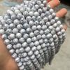 Contas redondas de turquesa branca sintética transfronteiriça semiprontas DIY pulseira tecida à mão miçangas acessórios de joalheria atacado