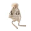 Gorro de Cachemira Niños y Niñas Niños Bebé 100 Cachemira Pura Otoño e Invierno Nuevo Protección para las Orejas Tejido Cálido a Prueba de Frío