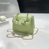 Mini Bolso Coreano para Mujer 2025 Nuevo Bolso de Mano Lindo y Elegante Textura Simple Lazo Un Hombro Cruzado
