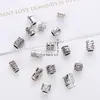Accesorios transfronterizos DIY de aleación de plata de Xizang tubo recto joyería de plata antigua cuenta espaciadora hebilla de collar hebilla de pulsera hebilla de trenza sucia