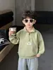 Q203 Ropa de Otoño para Niños Sudadera Nuevo Estilo Moda Fresca Infantil Capa Interior Ropa Exterior Top Ropa de Niño Capa Base Casual