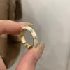 Design de Nicho Anel de Pérola de Coelho Estilo Hepburn Feminino Fashionável Elegante Celebridade da Internet Versátil High-end Anel Aberto