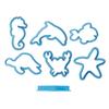 Suministro Directo de Fábrica Creativa Decorativa Simulación Herramientas para Hornear Pez Pequeño Estrella de Mar Tortuga Animal Marino Molde de Plástico para Pastel