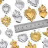 15 Estilos de Acero Inoxidable Moda de Alta Gama Sol Corazón Oro Colgante Pulsera Collar Accesorios Piezas de Joyería DIY