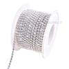 Corrente de garras com strass de cristal denso, corrente de garras de vidro para decoração de roupas, acessórios para vestidos de noiva DIY, ornamentos decorativos.