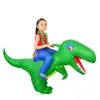 Disfraz Inflable de Tyrannosaurus Rex para Paseo de Halloween Ropa Inflable de Dinosaurio Pequeño para Niños Accesorios Divertidos para Actuaciones de Festival