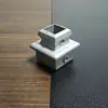 Acessórios para Colunas de Escada em Alumínio Fundido sob Pressão, Corrimãos, Guarda-corpos, Arte em Ferro, Arte em Alumínio, Peças Decorativas com Base Móvel de Cabeça Oscilante