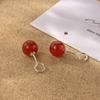 Aretes Casuales para Mujer Plata S999 Moda Versátil Aretes para Cartílago para Orejas Perforadas 2024 Nuevos Aretes de Moda C00470