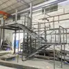 Barandilla de Acero al Carbono para Escaleras Exteriores Q235 Escaleras Galvanizadas en Caliente Canal de Acero Engrosado Escalones con Placa de Acero Antideslizante