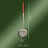 Espátula de Acero Inoxidable 304 Espesada Juego de Utensilios de Cocina Cuchara para Saltear Cuchara de Madera para el Hogar Cuchara Ranurada Espátula para Sartén