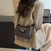 Bolso de Mujer Estilo Coreano Bolso Baguette con Lazo para Niña Nuevo Bolso Casual con Textura Moda Casual Hombro Cruzado