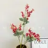 Planta de flor de simulación roja flor escena de boda al aire libre diseño decoración de interiores auditorio fábrica de flores artificiales venta al por mayor