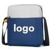Nova bolsa mensageiro de cor contrastante para viagem de meia-idade e idosos, pequena bolsa de armazenamento doméstico, venderá presentes, logotipo para impressão de negócios