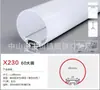 Carcasa de lámpara lineal LED ranura lineal de aluminio empotrada oculta lámpara de gabinete lámpara de barra de luz dura con ranura para lámpara de perfil U abierto