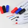 Fácil de borrar sin dejar marcas, marcador para pizarra de gran capacidad, marcador a base de agua de secado no rápido, marcador para tablero de dibujo negro rojo azul al por mayor