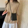 Bolsa de Ombro Tecida Casual Simples 2026 Novo Estilo Texturizada Cor Sólida Bonita Bolsa Transversal Versátil para o Dia a Dia Bolsa para Celular