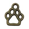Colgante de aleación verde antigua con forma de cachorro de Amazon, accesorio para pulsera y collar.