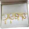 Accesorios para Aretes DIY Diseño de Nicho Aretes de Nácar Natural Aguja de Plata S925 Nueva Tendencia Elegantes Aretes de Perla