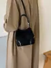 Bolso cubeta retro de nicho 2026 principios de otoño nuevo bolso de mano estampado de leopardo bolso de hombro mate bolso bandolera de gamuza para mujer